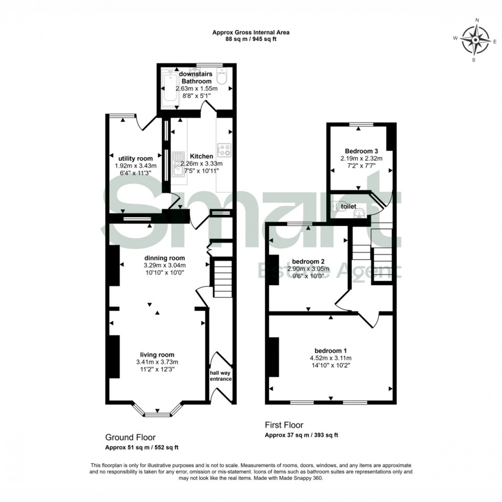 Floorplan for Okehampton Road, Exeter, EX4