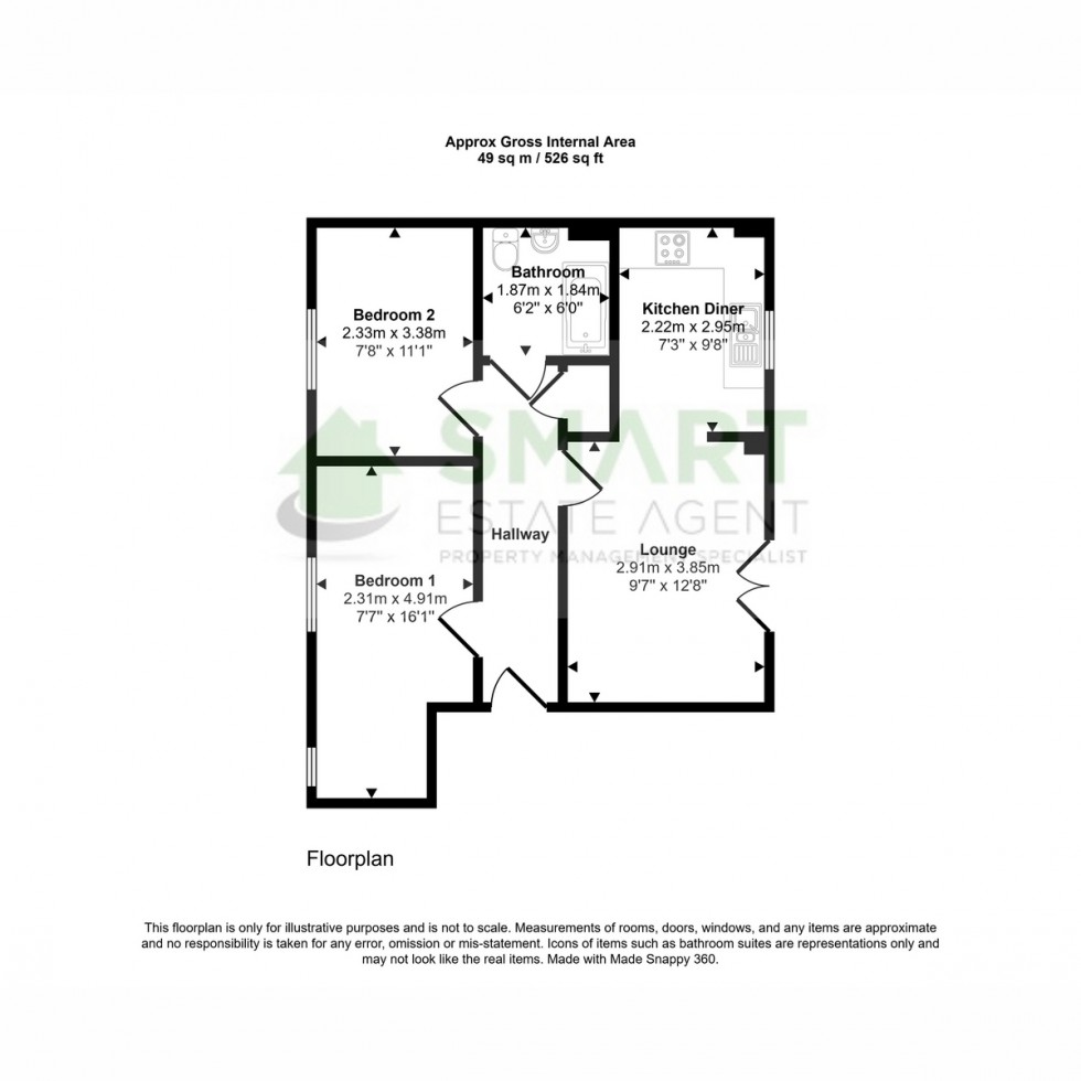 Floorplan for Elsie Place, Exeter, EX1