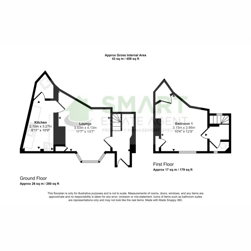 Floorplan for New North Road, Exeter, EX4