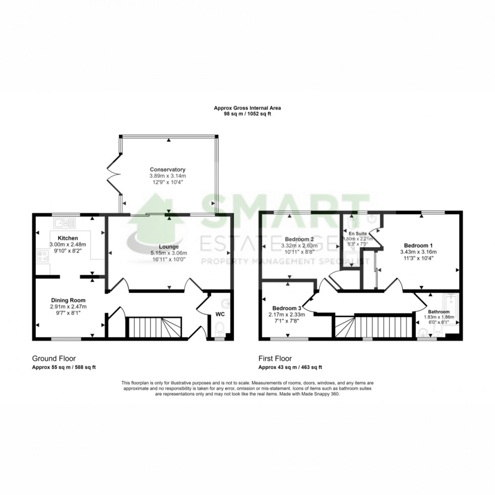 Floorplan for Bathern Road, Exeter, EX2
