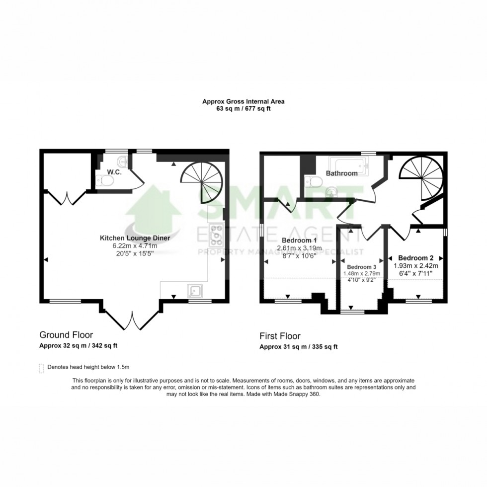 Floorplan for Dunsford, Exeter, EX6