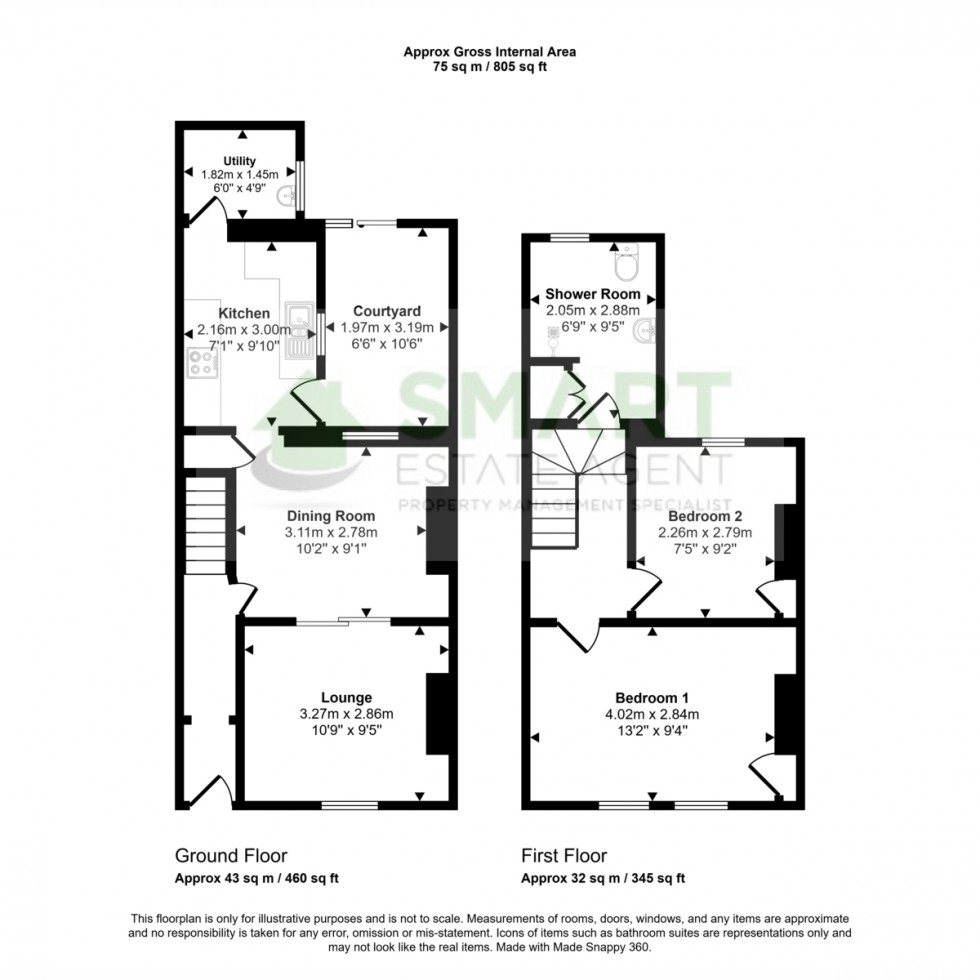 Floorplan for Hoopern Street, Exeter, EX4
