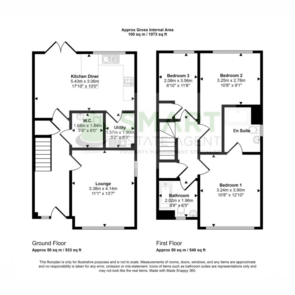 Floorplan for Ellacott Road, Exeter, EX2