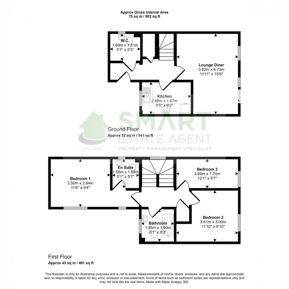 Floorplan for Greyfriars, Exeter, EX4