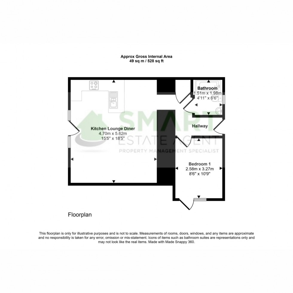 Floorplan for Waldrons Clyst Honiton, Exeter, EX5