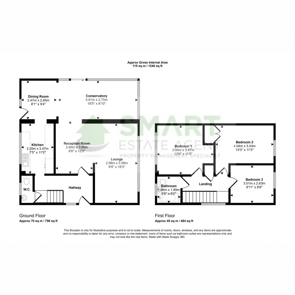 Floorplan for High Banks, Exeter, EX4
