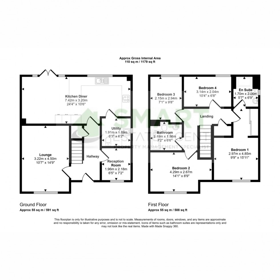 Floorplan for Nursery Gardens, Exeter, EX1