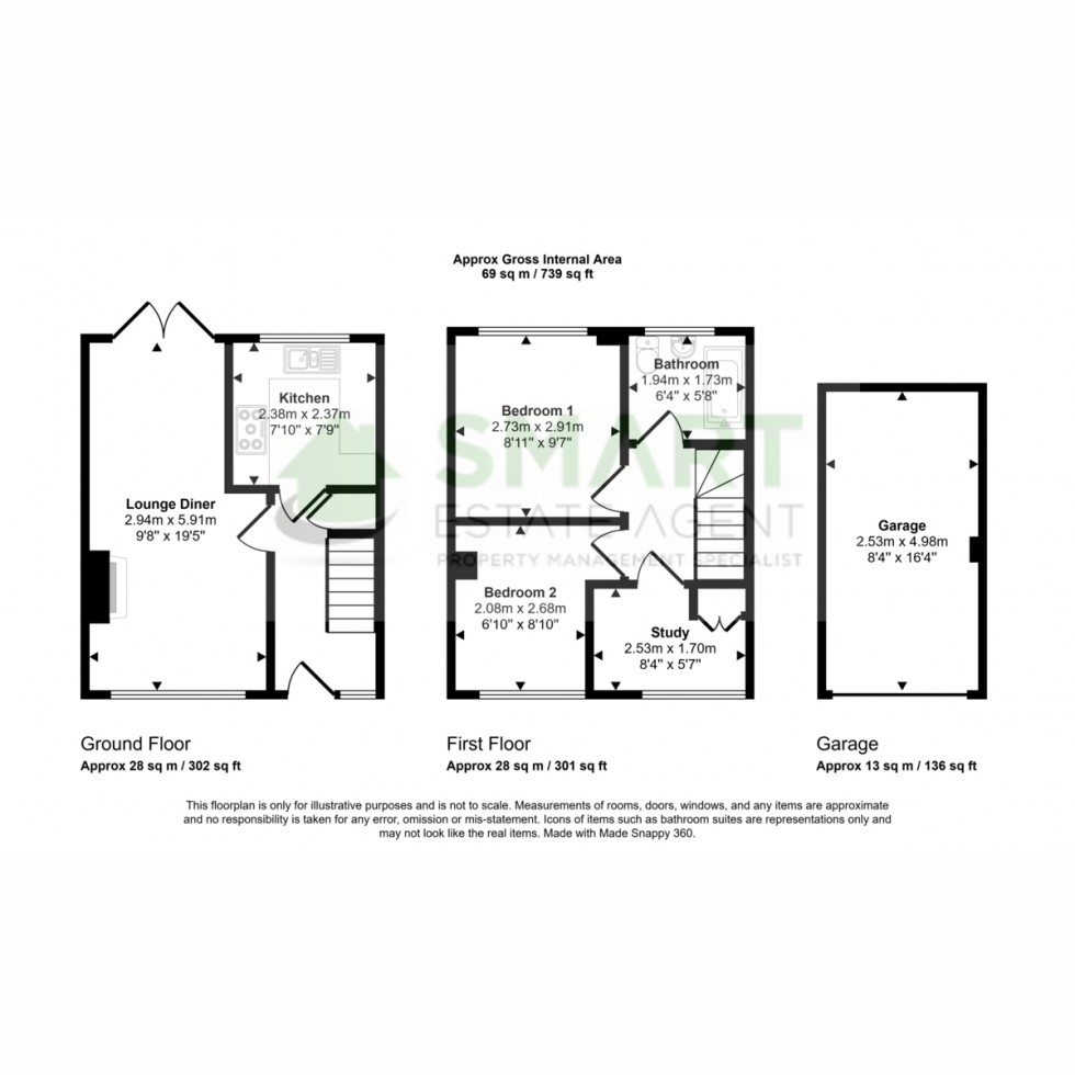 Floorplan for Harrington Gardens, Exeter, EX4