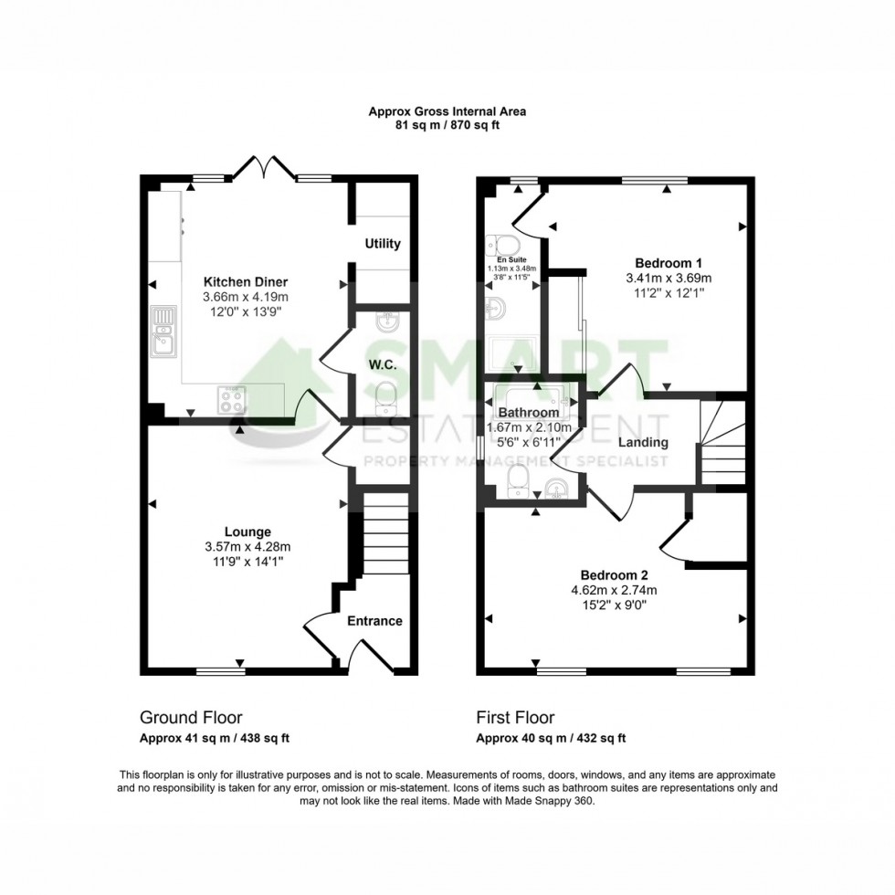 Floorplan for Strawberry Lane, Exeter, EX2