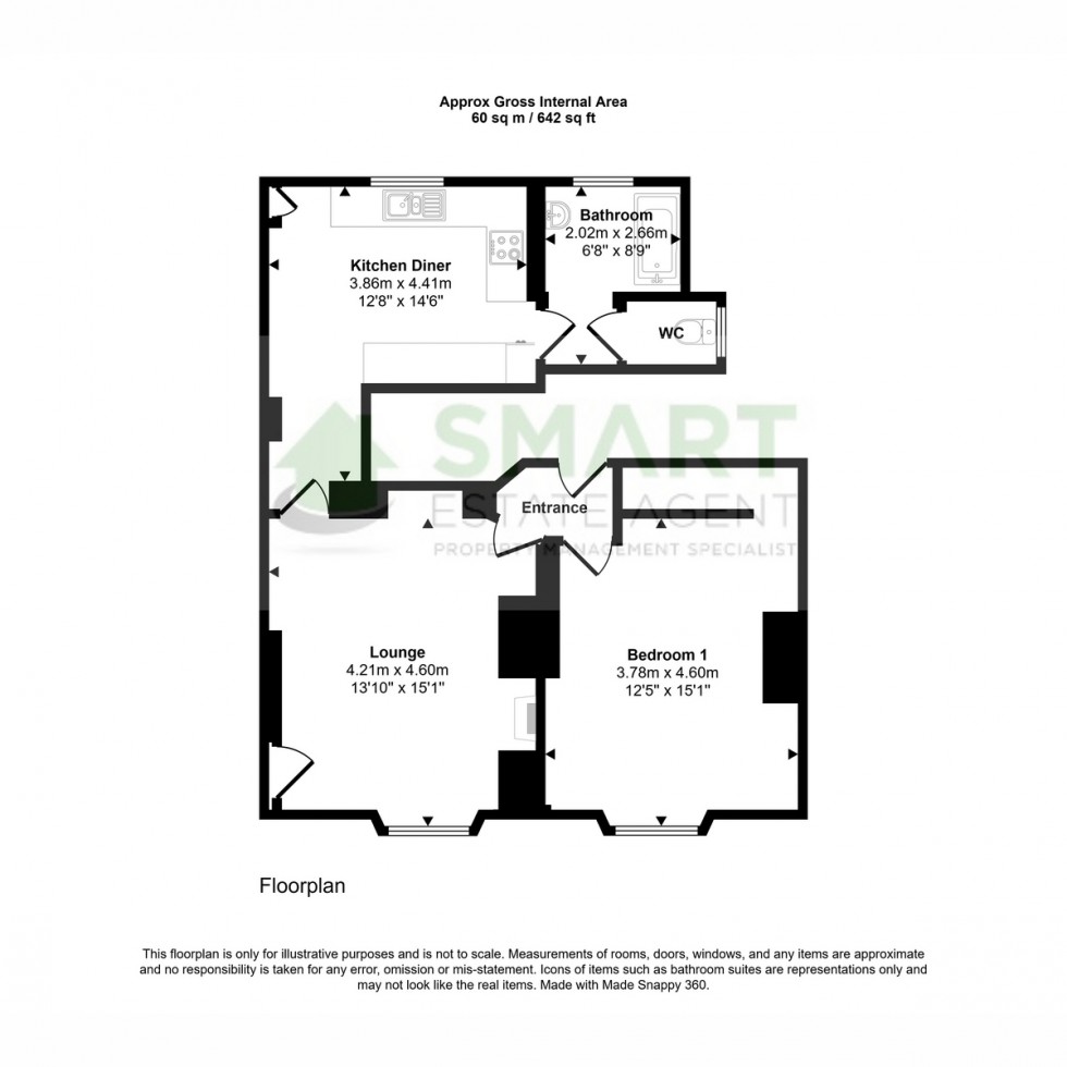 Floorplan for Fore Street, Exeter, EX1