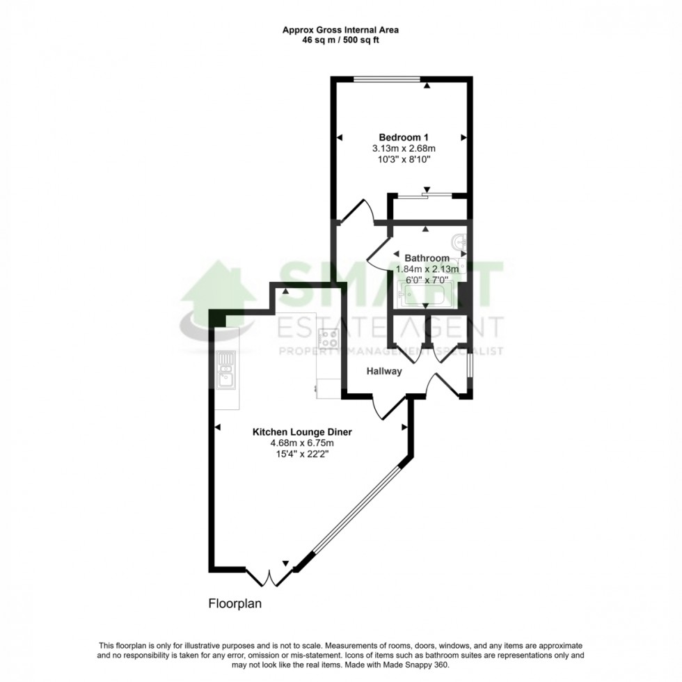 Floorplan for Tudor Street, Exeter, EX4