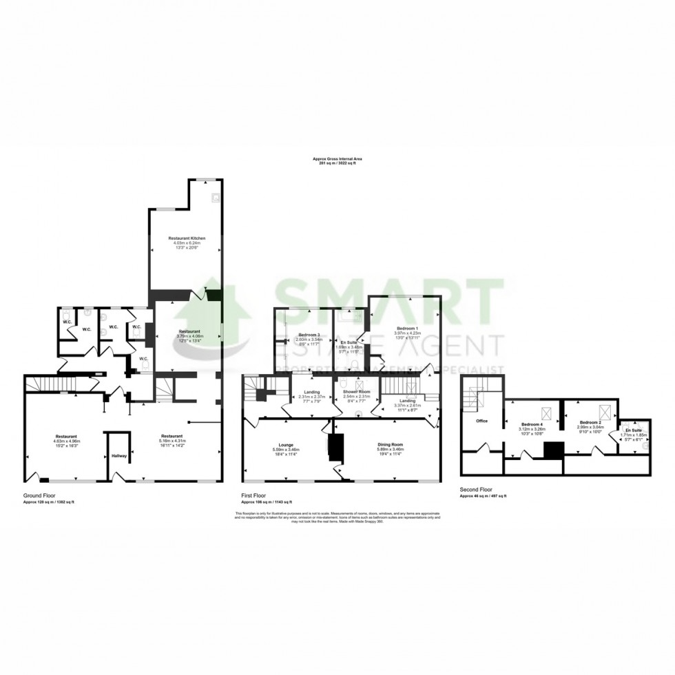 Floorplan for The Triangle, Kenton, EX6