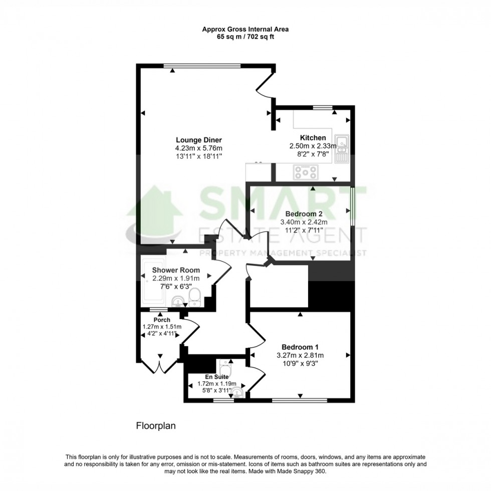 Floorplan for Park View Prospect Place, Exeter, EX4