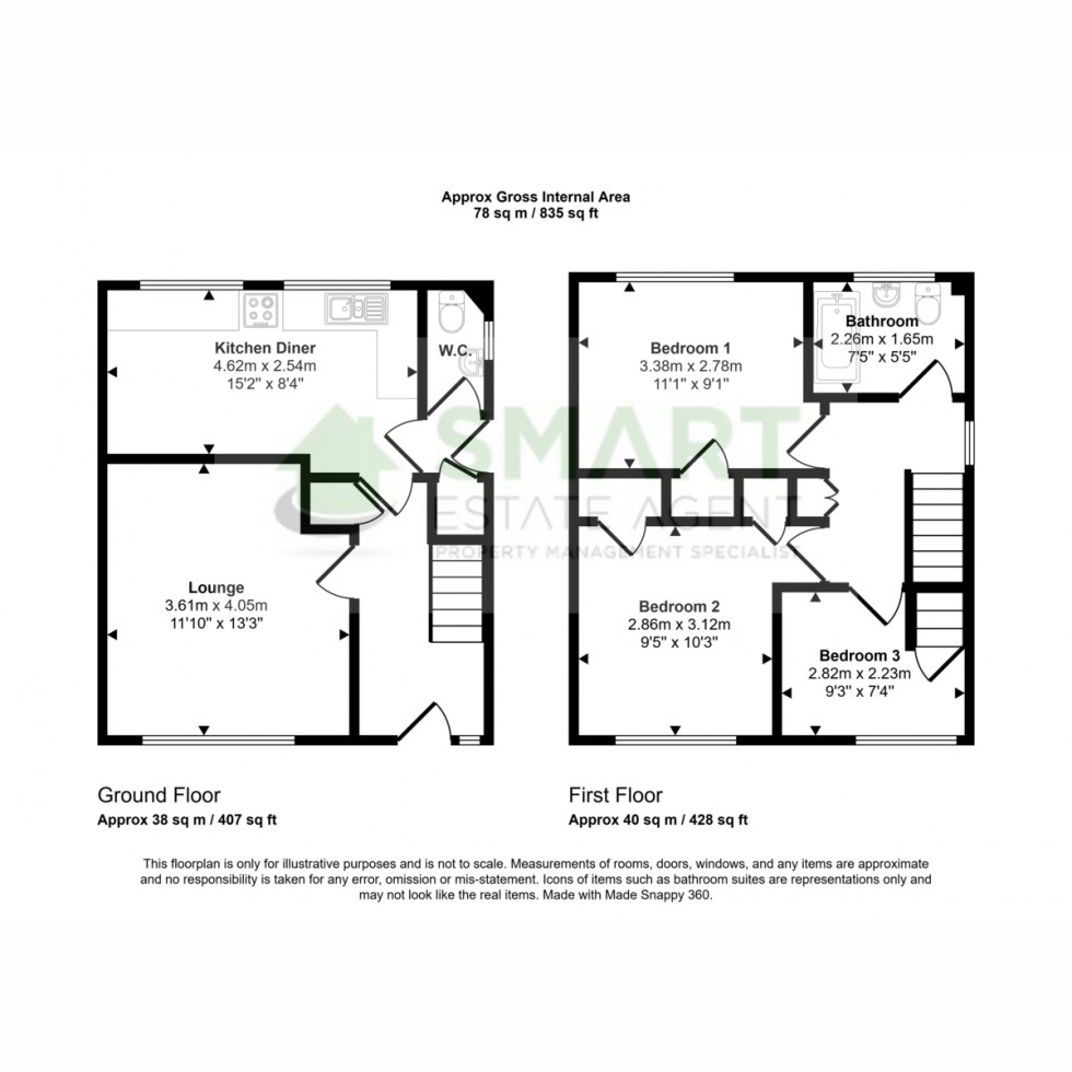 Floorplan for Peterborough Road, Exeter, EX4