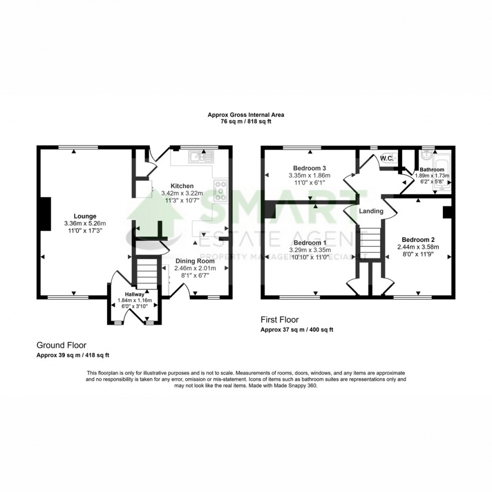 Floorplan for Lloyds Crescent, Exeter, EX1