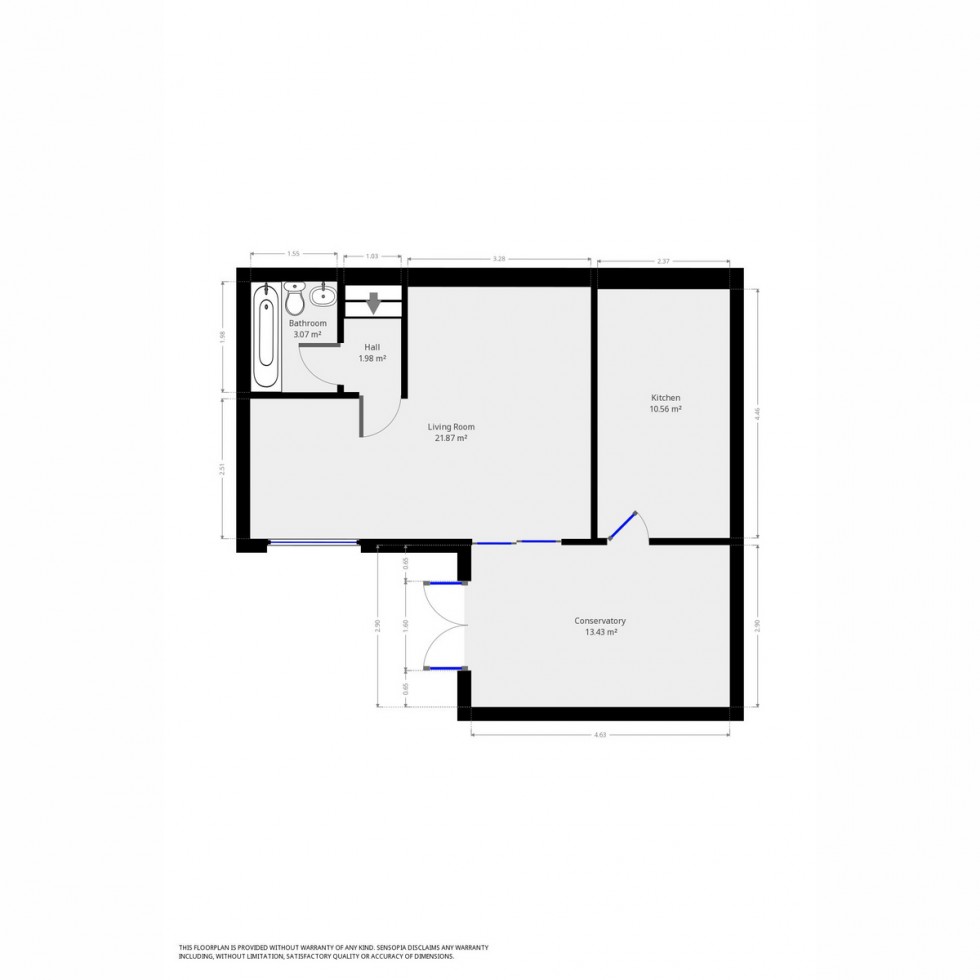 Floorplan for Chancellors Way, Exeter, EX4