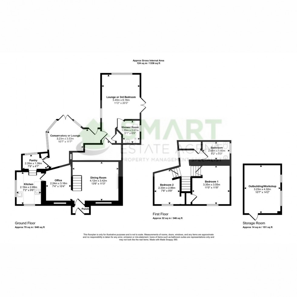 Floorplan for Half Moon,, Exeter,, EX5