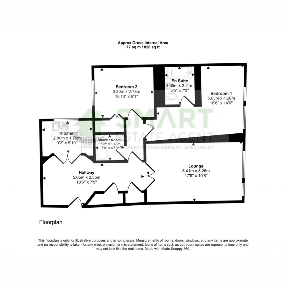 Floorplan for Angel Pavement 145 Fore Street, Exeter, EX4