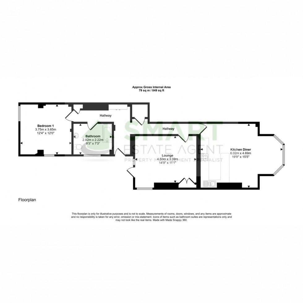 Floorplan for Sylvan Road, Exeter, EX4