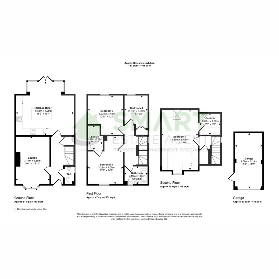 Floorplan for Sluggett Place, Exeter, EX1