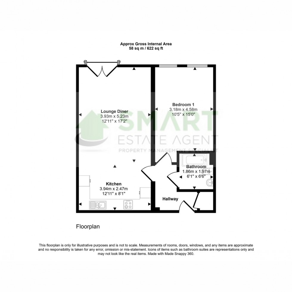 Floorplan for Red Lion Lane, Exeter, EX1