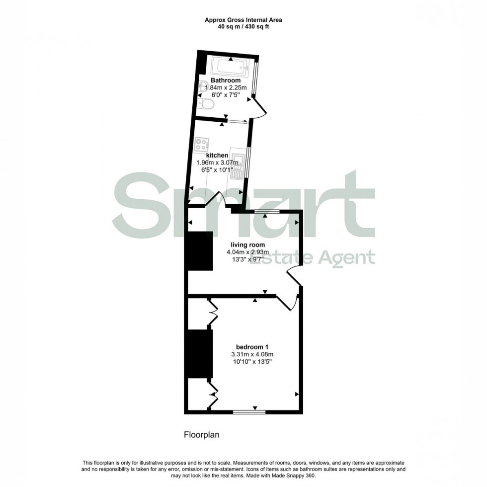 Floorplan for Old Tiverton Road, Exeter, EX4