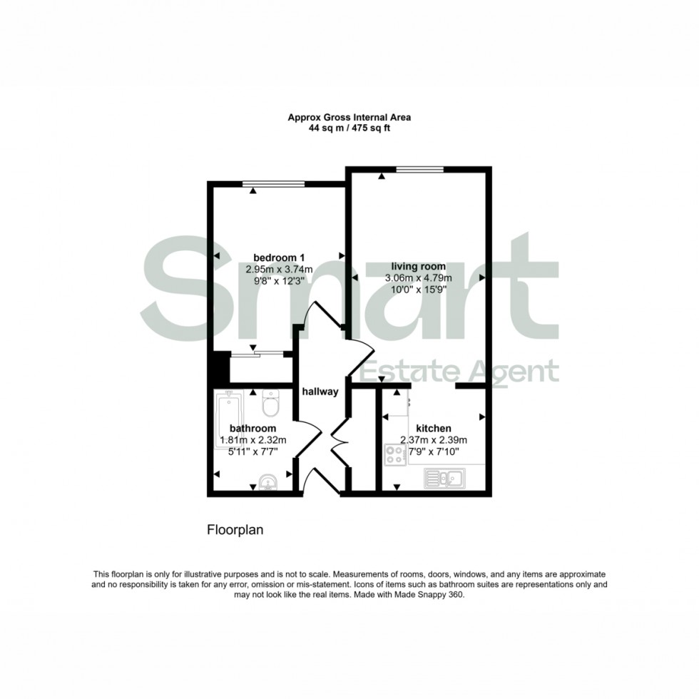 Floorplan for Kingsgate, Union Road, Exeter, EX4
