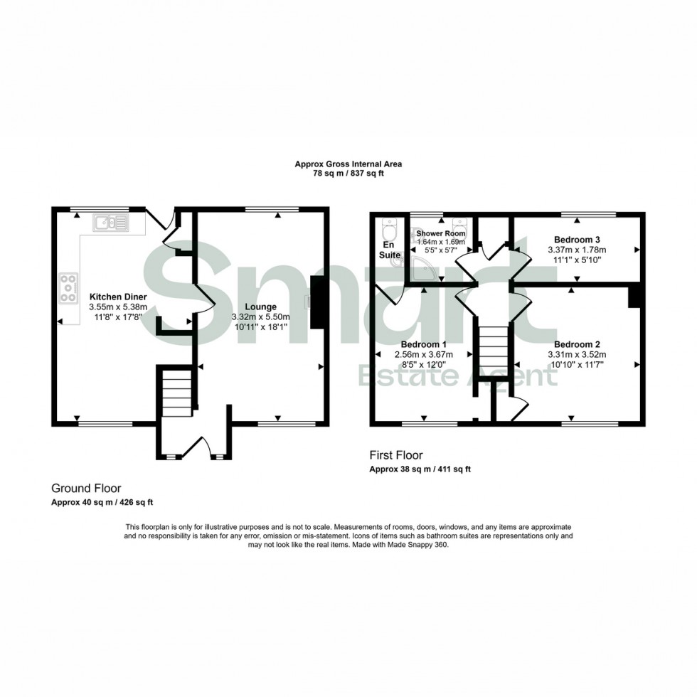 Floorplan for Margaret Road, Exeter, EX4
