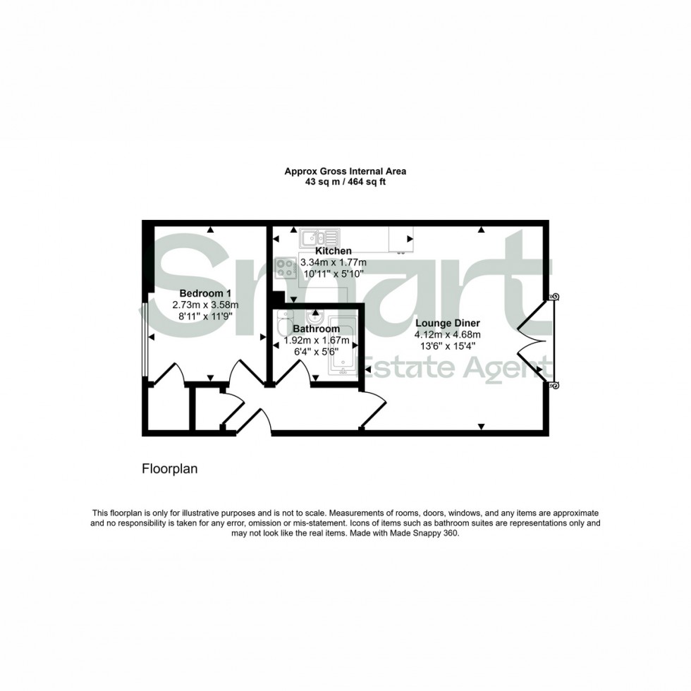 Floorplan for Waterside, Haven Road, Exeter, EX2