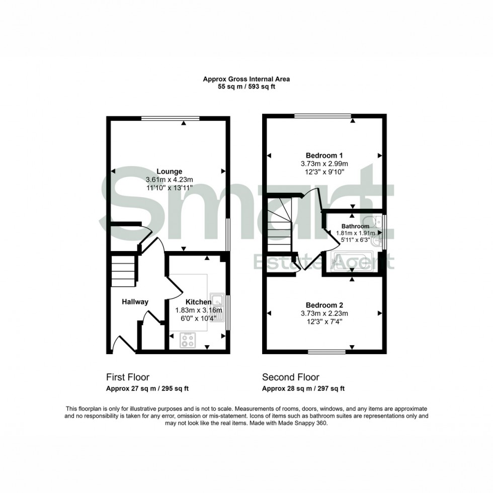 Floorplan for Smiths Court, Willeys Avenue, Exeter, EX2