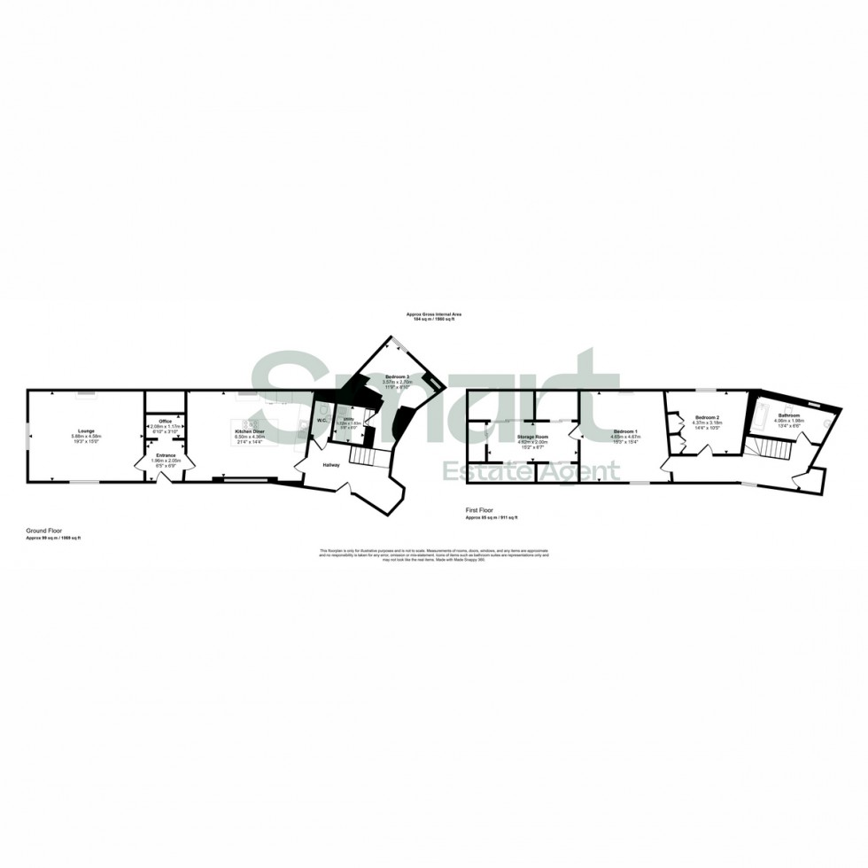 Floorplan for South Wing, Exeter, EX4