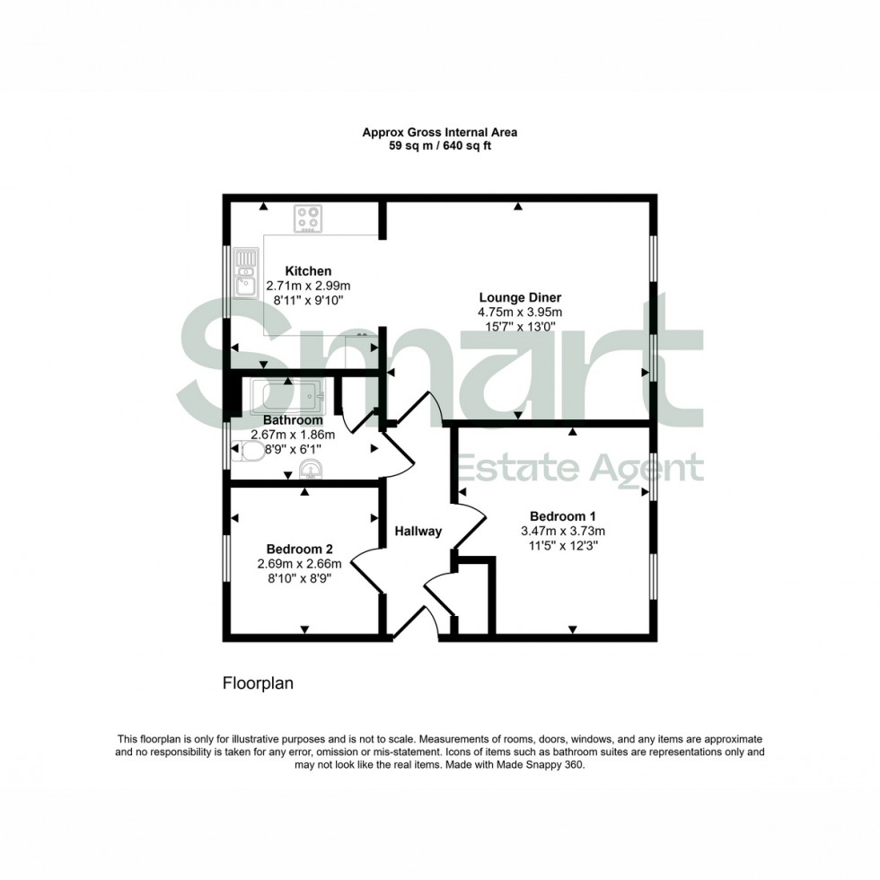 Floorplan for Blakeslee Drive, Devon, EX2